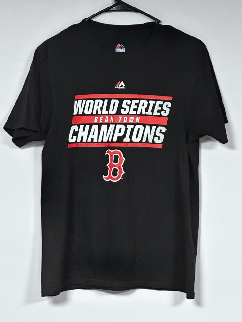 Boston Red Sox Majestic 2018 World Series Champs Black Tee S